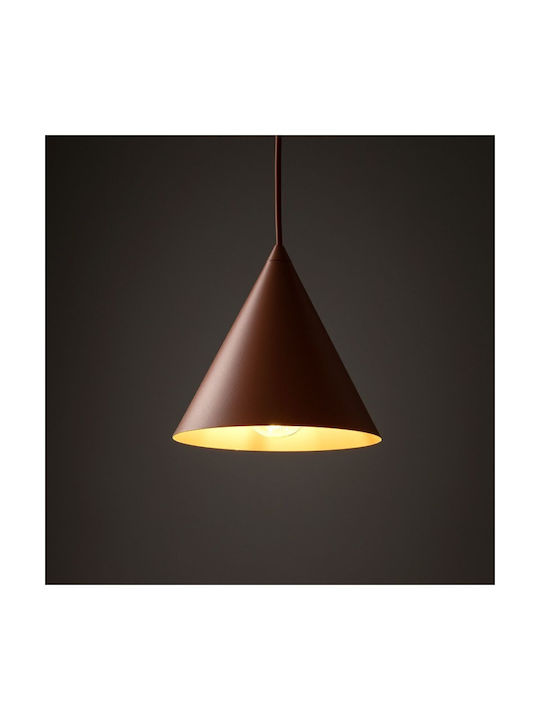 TK Lighting Pendant Light Orange with Socket E27 19x155cm