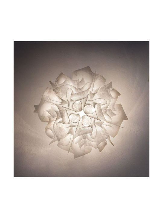 Slamp Veli Mini Couture Πλαφονιέρα Οροφής Ασημί με Ντουί E14