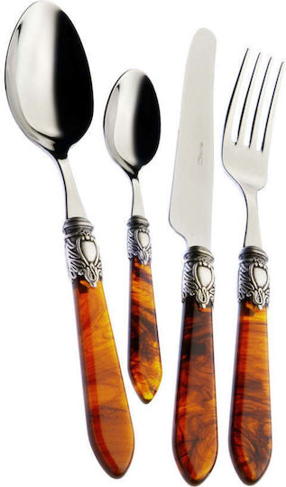 Casa Bugatti Oxford Old-silver Set de Tacâmuri Inoxidabil Maro 24buc