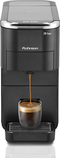 Rohnson Multicapsule 5 in 1 Automatic Espresso Machine 1545W 20bar Pressure Black R-98055