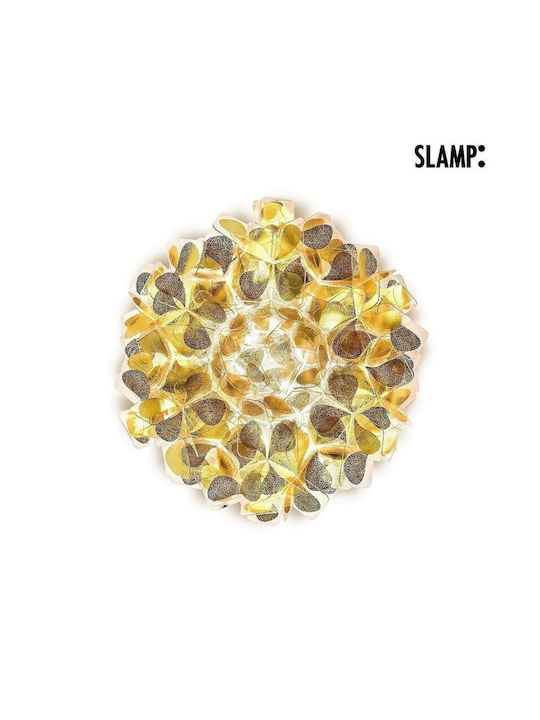 Slamp Clizia M Ceiling Mount Light 53cm Black with Socket E27