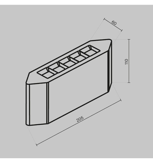 Maytoni Wandmontierte Außen-Deckenleuchte LED IP54 8W