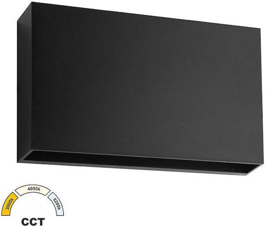 Adeleq Aplica de exterior montată pe perete LED IP65 12W cu Alb reglabil Lumină Dublu Fascicul