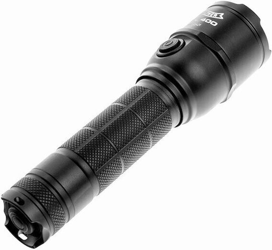 Walther Φακός LED UV με Μέγιστη Φωτεινότητα 400lm SDL 400 3 x AAA 1,2V, 2 x CR123 3V, 1 x ICR18650 3,7V