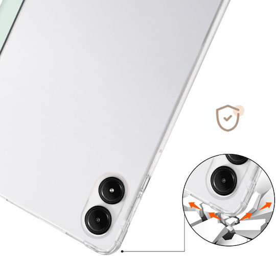 Smart 3-fold Θήκη Διάφανη Πλάτη Tpu Xiaomi Redmi Pad Pro 12.1 Inch Light Green Oem