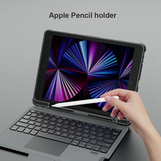 Nillkin Bumper Combo Flip Cover με Πληκτρολόγιο Μαύρη (iPad 2019/2020/2021 10.2'')