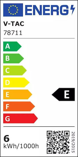 V-TAC Rund LED Panel 6W mit Natürliches Weiß Licht 4000K