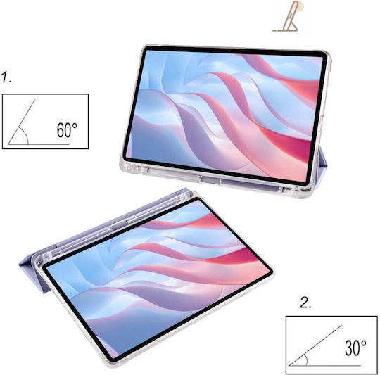 Carcasă Smart 3-fold cu Spate Transparent Tpu pentru Xiaomi Redmi Pad Pro 12.1 Inch Mov Oem