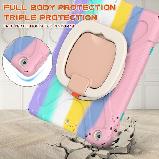 360 X-Armor Baby Color Back Cover για Παιδιά Ροζ (iPad 2019/2020/2021 10.2'')