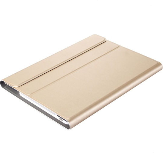 Flip Cover Cu Tastatură În Engleză SUA Auriu Samsung Galaxy Tab S7 / Tab S8