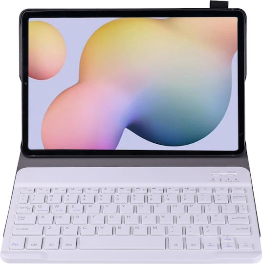 Flip Cover Cu Tastatură În Engleză SUA Auriu Samsung Galaxy Tab S7 / Tab S8