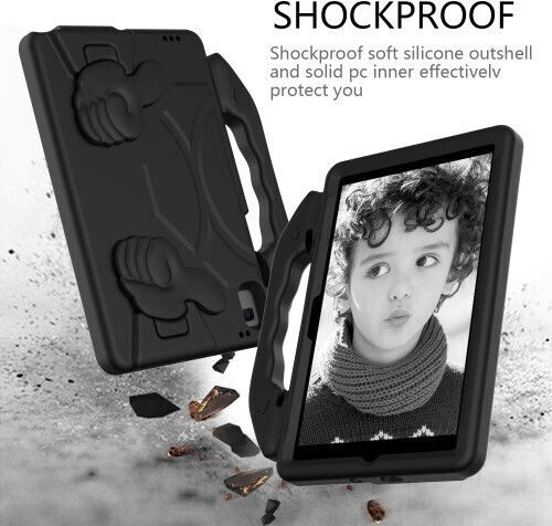 EVA Kidsafe Задна Корица Издръжлива за Деца Черна (Galaxy Tab A7 2020/2022)