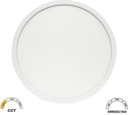 Adeleq Round Outdoor LED Panel 16W with Warm to Cool White Light 28.3cm