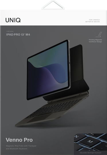 Uniq Flip Cover με Πληκτρολόγιο Μαύρη (iPad Pro 13 M4 (2024))