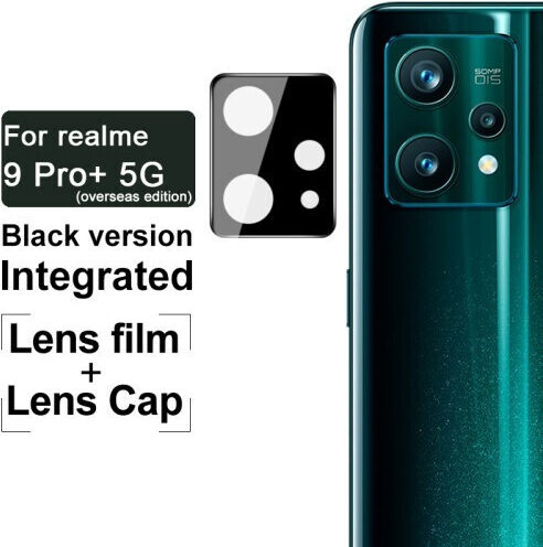 Imak Προστασία Κάμερας Tempered Glass Μαύρο για το Realme 9
