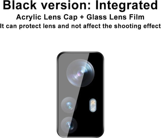 Imak Προστασία Κάμερας Tempered Glass Μαύρο για το Xiaomi 12 Pro