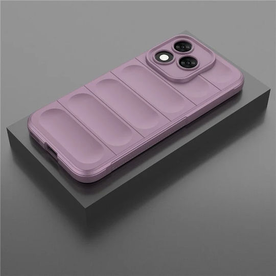 Techsuit Magic Umschlag Rückseite Silikon Lila (Honor 400 Lite)