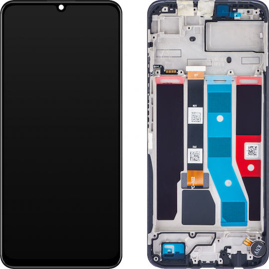 Realme Οθόνη με Μηχανισμό Αφής και Πλαίσιο για REALME C51 (Μαύρο)