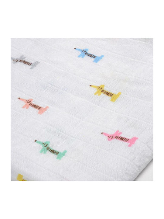 Beaba Teckel Prosoape Pentru Eructație Și Învelișuri Pentru Înfășat Din Muselină Multicolore 70x70cm 3 Bucăți