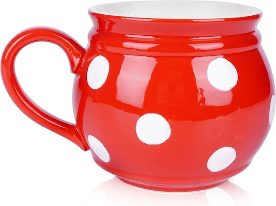 Orion Mug Ceramic Red 950ml