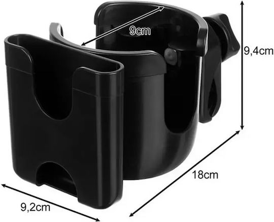 Black Stroller Cup Holder AT000253