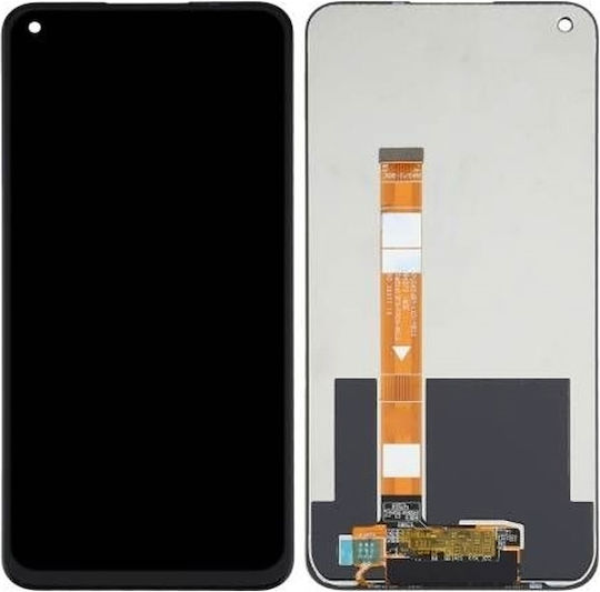 Екран Grade A със Сензорен Механизъм за Realme 7i (Черен)