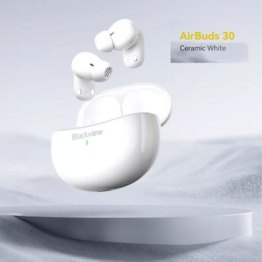 BlackView AirBuds 30 Bluetooth Handsfree Earphones with Sweat Resistance and Charging Case White