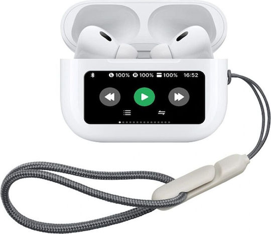 Wiwu T22 In-ear Bluetooth Handsfree Ακουστικά με Θήκη Φόρτισης Λευκά