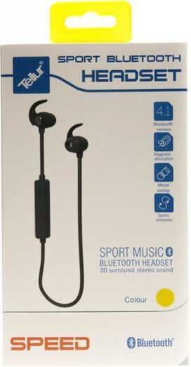 Tellur Speed In-ear Bluetooth Handsfree Ακουστικά με Αντοχή στον Ιδρώτα Κίτρινα