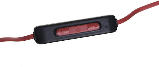 Lenovo Wireless Bluetooth Headset He01 In ear Слушалки с Кутийка за Зареждане Червен