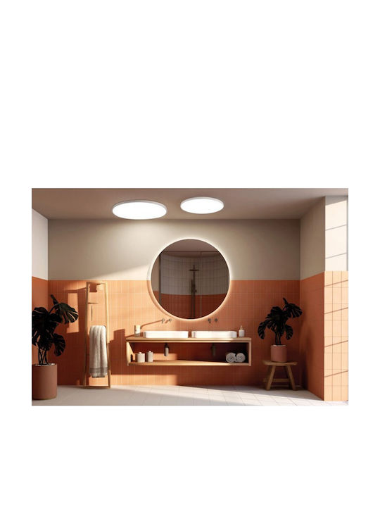 Nowodvorski Rotund Panou LED Putere 64W cu Alb Cald Lumini