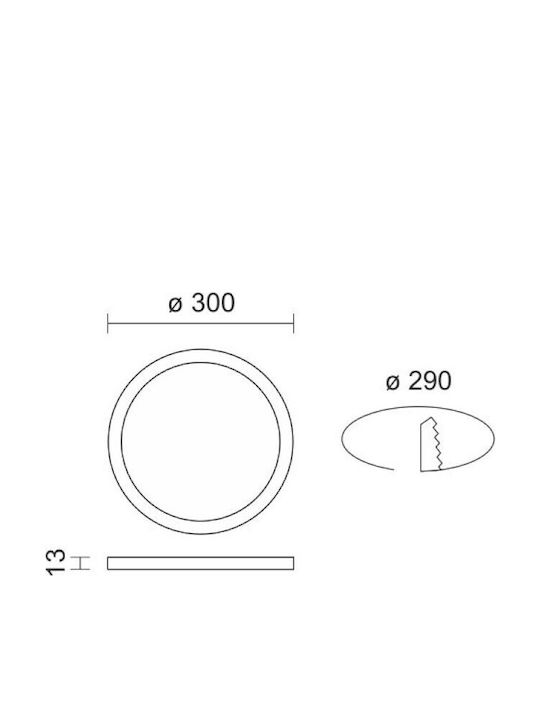 Spot Light Rund Vertieft LED Panel 24W mit Warm zu kühlem Weiß Licht