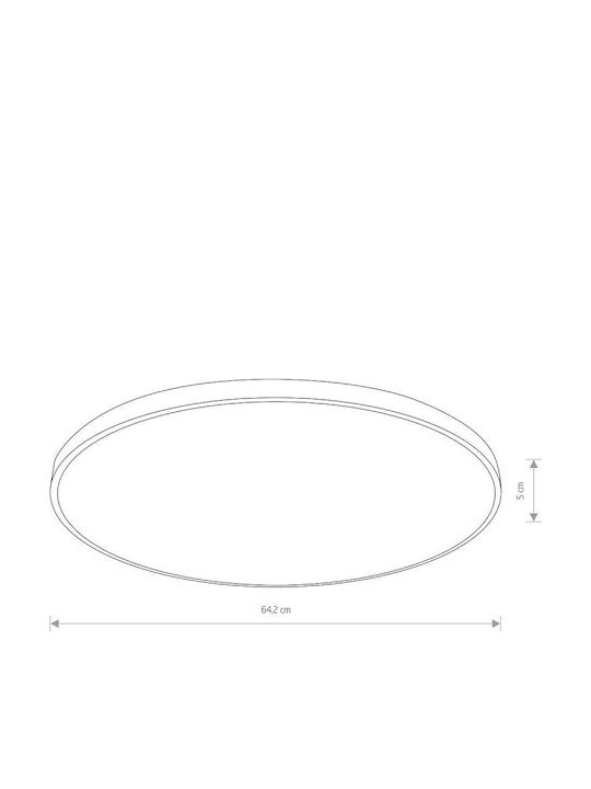 Nowodvorski Round LED Panel 64W with Natural White Light 4000K