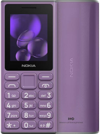Nokia 105 (2024) Dual SIM Mobile with Buttons (English Menu) Purple