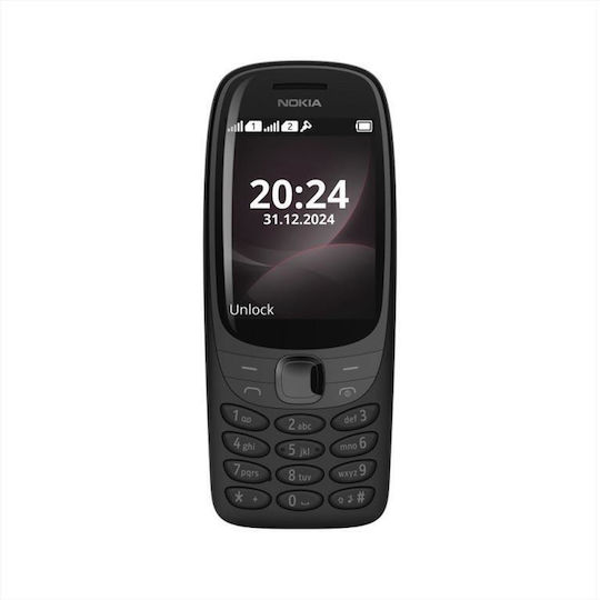 Nokia 6310 (2024) Dual SIM Κινητό με Κουμπιά (Αγγλικό Μενού) Μαύρο