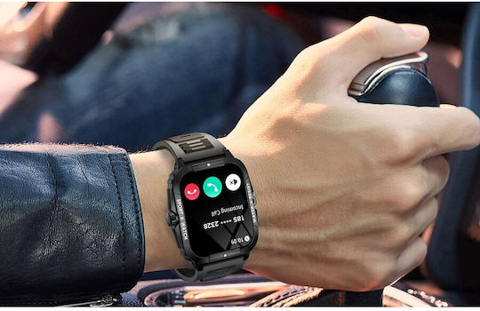 Colmi P76 Smartwatch με Παλμογράφο (Μαύρο - Large)