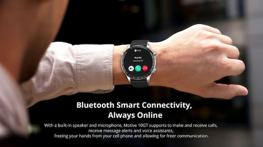 Riversong Motive 10 GT Smartwatch με Παλμογράφο (Μαύρο)