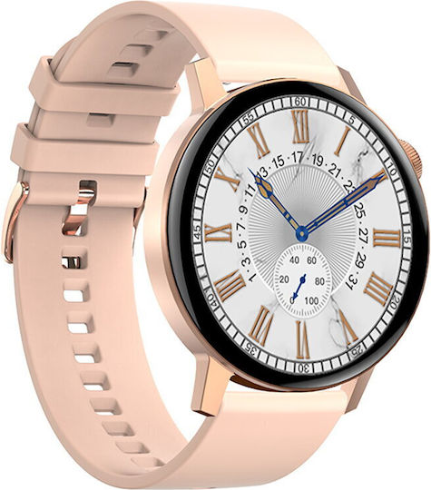 ForeVive 4 SB-350 Stainless Steel Smartwatch with Heart Rate Monitor (Rose Gold)