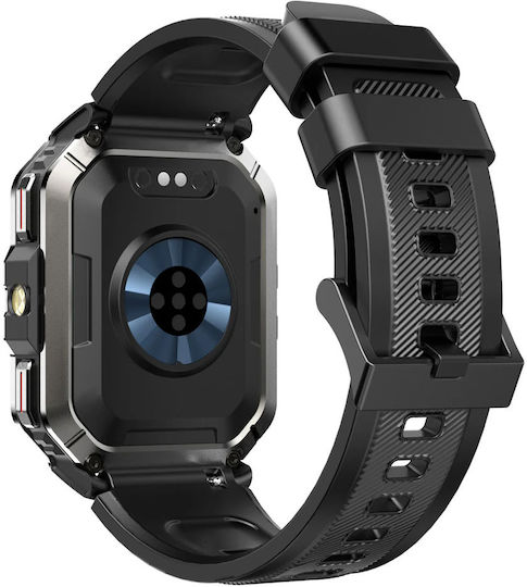 BlackView W70 Pro 51mm Smartwatch με Παλμογράφο (Μαύρο)