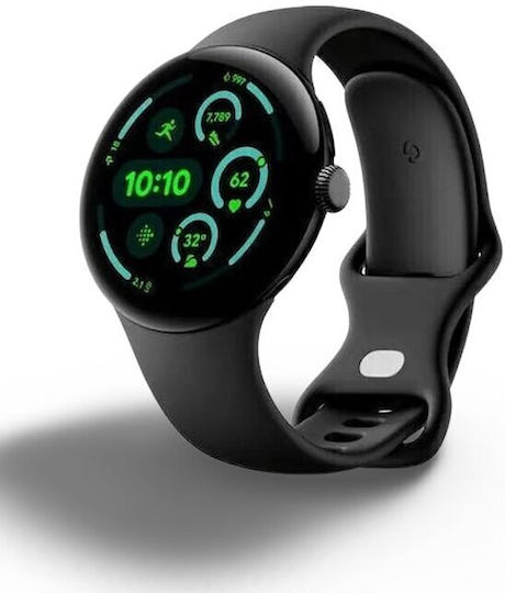 Google Pixel Watch 3 Aluminium 41mm Wasserdicht mit Pulsmesser (Obsidian)