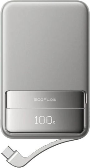 EcoFlow Rapid MagSafe Power Bank 10000mAh 30W με Θύρα USB-C Ασημί