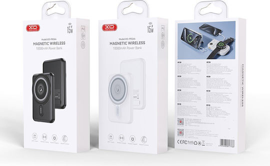 XO PR264 MagSafe Power Bank 10000mAh 20W mit USB-C Ausgangsanschlüsse Power Delivery / Schnellladung Schwarz