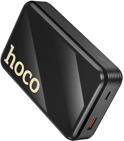 Hoco Q37A Graceful Baterie Externă 20000mAh 22.5W cu Port USB-A și Port USB-C Power Delivery Încărcare Rapidă Neagră