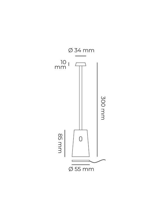 Bot Lighting Dekorative Lampe Orange