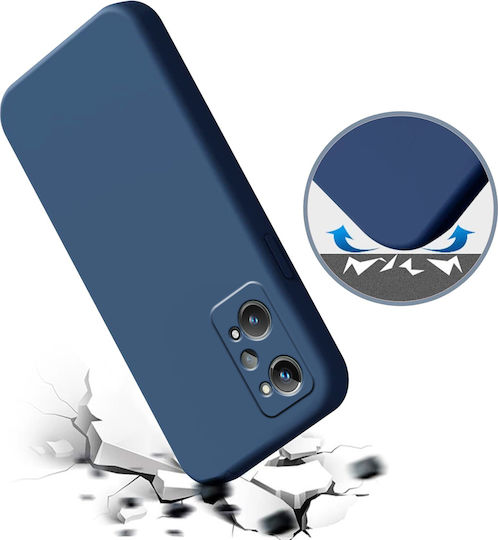 Forcell Lite Umschlag Rückseite Silikon Blau (Realme GT Neo 2 / Realme GT Neo 3T 5G)