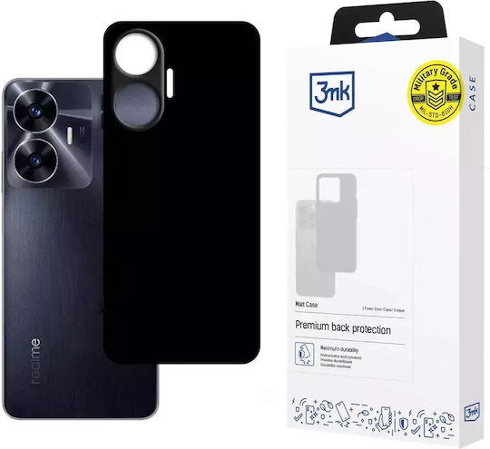 3MK Matt Задна корица Силикон Черен (Realme C55)