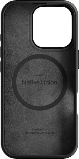 Native Union Back Cover Leather Black (iPhone 16)