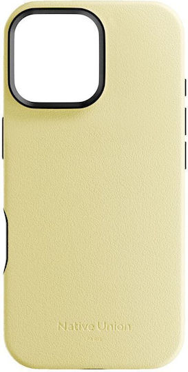 Native Union Back Cover Leather Yellow (iPhone 16 Pro Max)