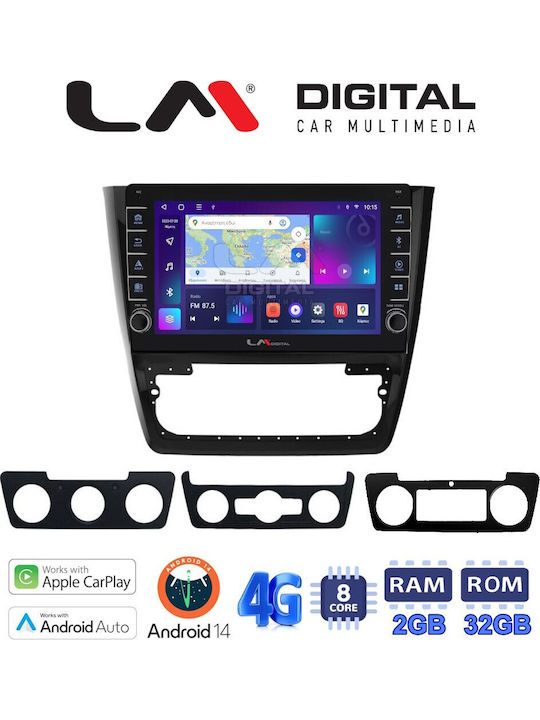 LM Digital Auto-Audiosystem für Skoda Yeti 2014> (Bluetooth/USB/WiFi/GPS/Apple-Carplay/Android-Auto)