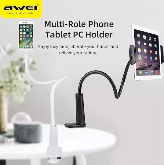 Awei X3 Mobile Phone Stand with Extension Arm in Black Colour